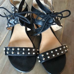 Mia Spike Tie Up Sandals Size 8